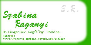 szabina raganyi business card